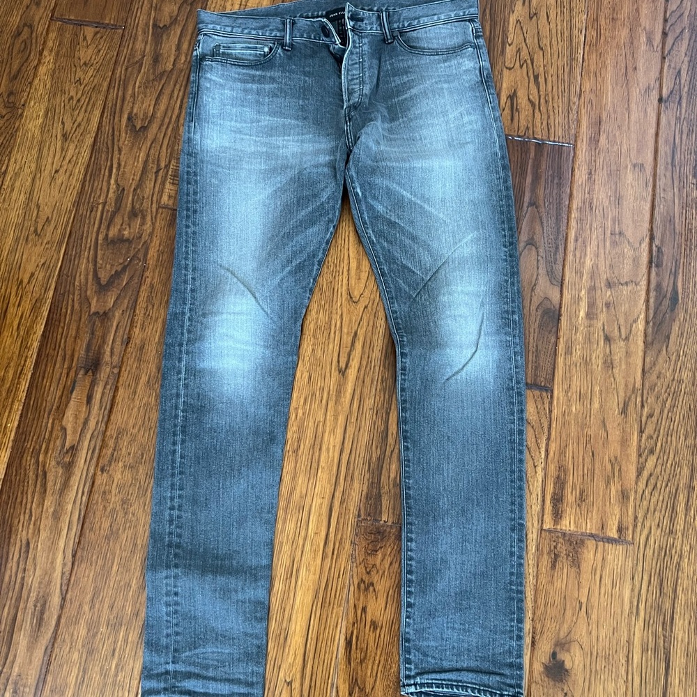 John Elliott Gray Skinny Jeans Classic Style